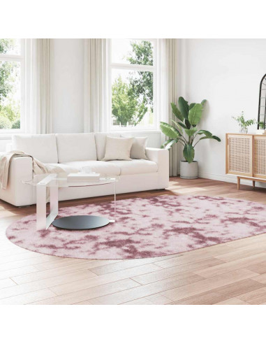 Tappeto Shaggy a Pelo Lungo NAVARRA Rosa Antico 300x200 cm