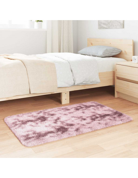 Tappeto Shaggy a Pelo Lungo NAVARRA Rosa Antico 60x100 cm