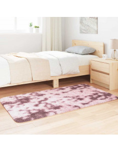 Tappeto Shaggy a Pelo Lungo NAVARRA Rosa Antico 80x150 cm 2