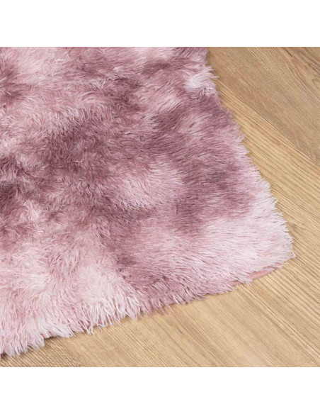 Tappeto Shaggy a Pelo Lungo NAVARRA Rosa Antico 80x150 cm