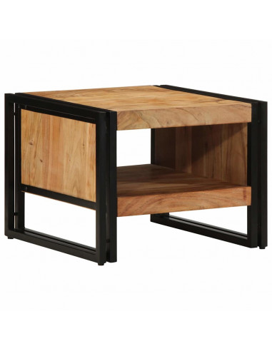 Tavolino da Salotto 50x50x38 cm Legno Massello di Acacia