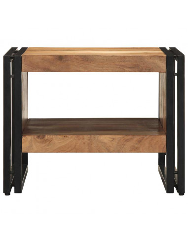 Tavolino da Salotto 50x50x38 cm Legno Massello di Acacia