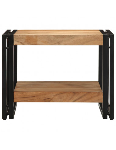 Tavolino da Salotto 50x50x38 cm Legno Massello di Acacia