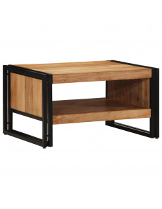 Tavolino da Salotto 70x50x38 cm Legno Massello di Acacia 2