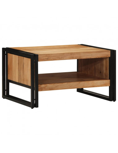 Tavolino da Salotto 70x50x38 cm Legno Massello di Acacia