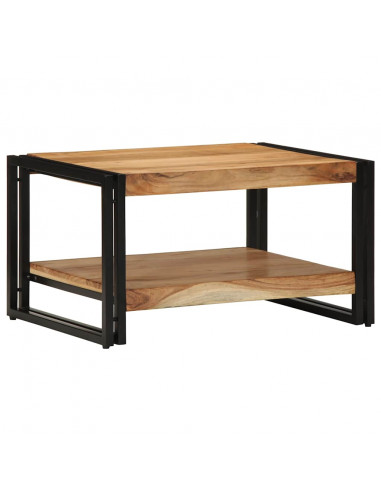 Tavolino da Salotto 70x50x38 cm Legno Massello di Acacia