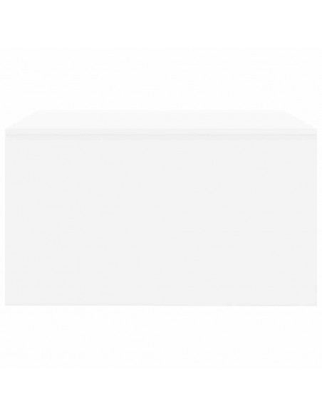 Tavolino da Salotto con Cassetti Bianco 70,5x70x40 cm