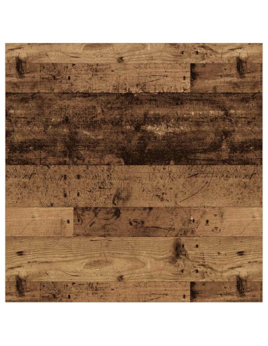 Tavolino da Salotto con Cassetti Legno Antico 100x100x40 cm