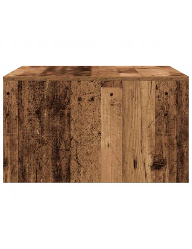 Tavolino da Salotto con Cassetti Legno Antico 70,5x70x40 cm