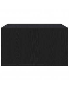 Tavolino da Salotto con Cassetti Rovere Nero 70,5x70x40 cm 2