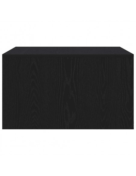 Tavolino da Salotto con Cassetti Rovere Nero 70,5x70x40 cm