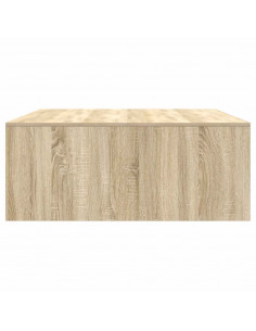 Tavolino da Salotto con Cassetti Rovere Sonoma 100x100x40 cm 2