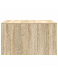 Tavolino da Salotto con Cassetti Rovere Sonoma 70,5x70x40 cm 2
