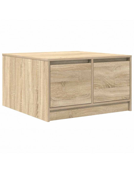 Tavolino da Salotto con Cassetti Rovere Sonoma 70,5x70x40 cm
