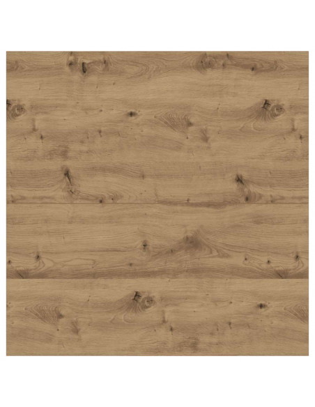 Tavolino Salotto con Cassetti Rovere Artigianale 100x100x40 cm