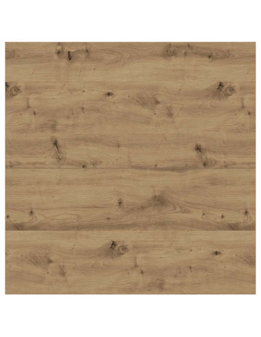 Tavolino Salotto con Cassetti Rovere Artigianale 70,5x70x40 cm