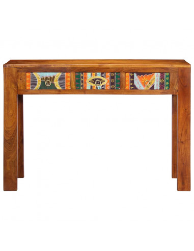 Tavolo Consolle 110x35x75 cm in Legno Massello di Acacia