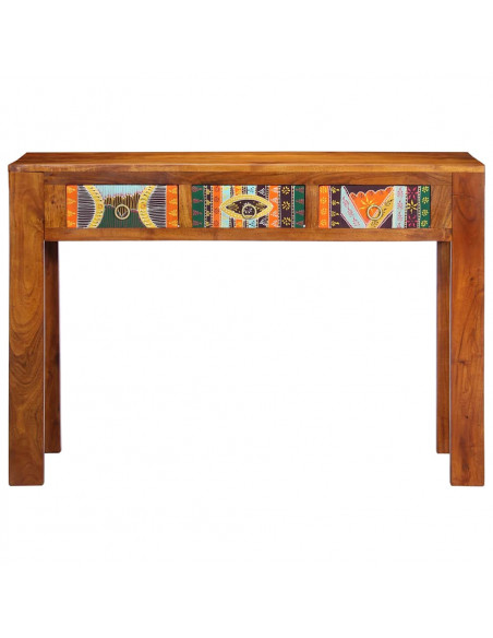 Tavolo Consolle 110x35x75 cm in Legno Massello di Acacia