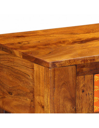 Tavolo Consolle 110x35x75 cm in Legno Massello di Acacia