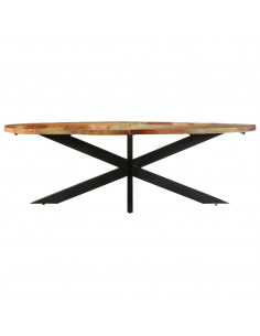 Tavolo da Pranzo 240x100x75 cm in Legno Massello di Recupero 2