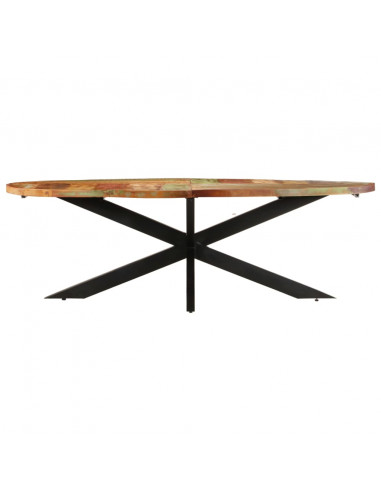 Tavolo da Pranzo 240x100x75 cm in Legno Massello di Recupero