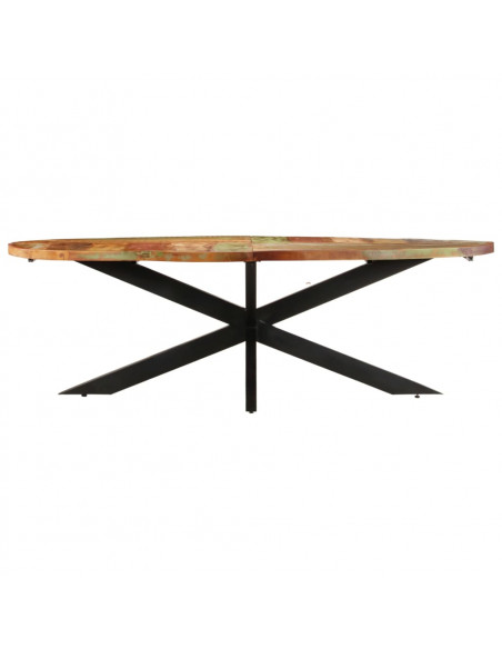 Tavolo da Pranzo 240x100x75 cm in Legno Massello di Recupero