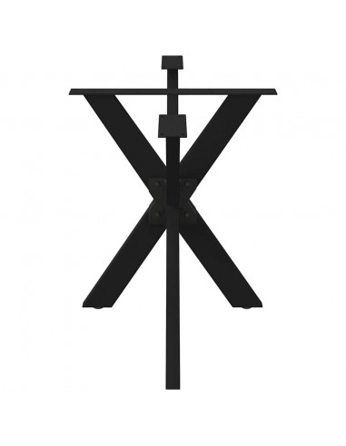 Tavolo da Pranzo con Gamba a Forma di Ragno Nero Acciaio