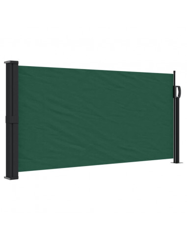 Tenda da Sole Laterale Retrattile Verde Scuro 100x300 cm