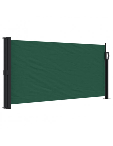 Tenda da Sole Laterale Retrattile Verde Scuro 100x300 cm