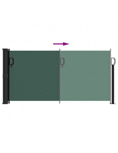 Tenda da Sole Laterale Retrattile Verde Scuro 100x300 cm