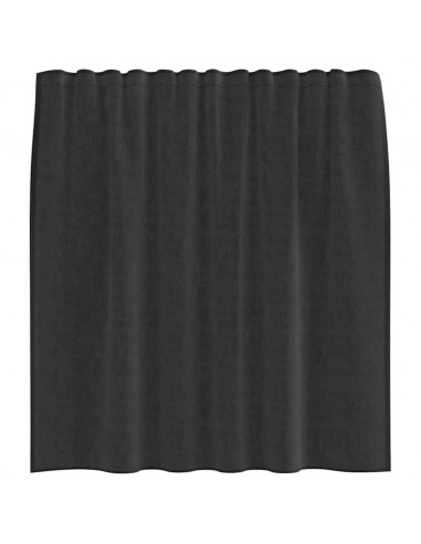 Tende in Voile con Linguetta 2 pz Nero