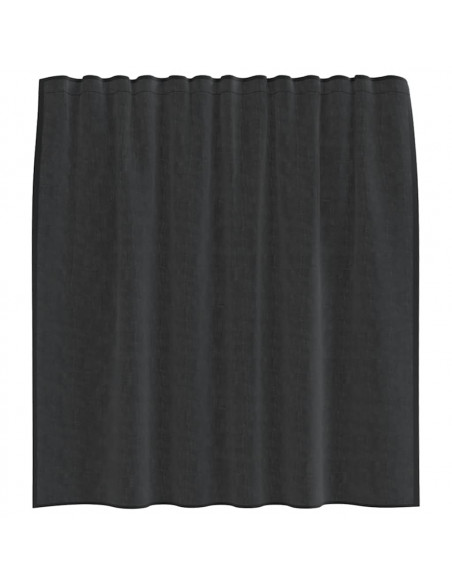 Tende in Voile con Linguetta 2 pz Nero