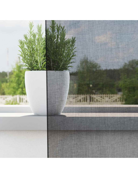 Tende in Voile con Linguetta 2 pz Nero