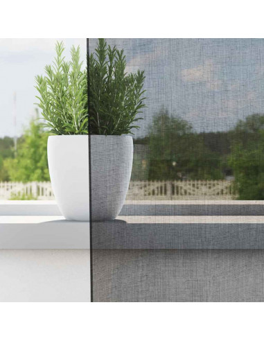 Tende in Voile con Linguetta 2 pz Nero