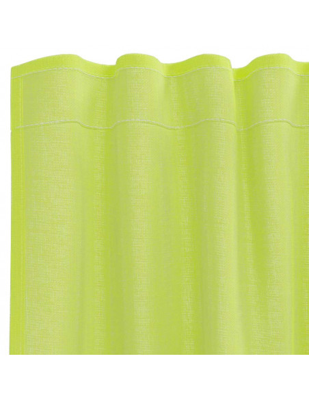 Tende in Voile con Linguetta 2 pz Verde Mela