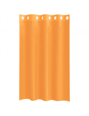 Tende in Voile con Occhielli 2 pz Arancio 140x175 cm
