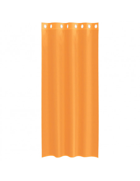 Tende in Voile con Occhielli 2 pz Arancio 140x225 cm
