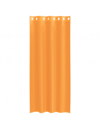 Tende in Voile con Occhielli 2 pz Arancio 140x245 cm