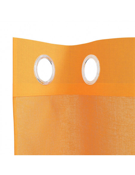Tende in Voile con Occhielli 2 pz Arancio 140x260 cm