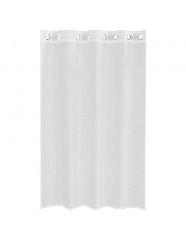 Tende in Voile con Occhielli 2 pz Bianco