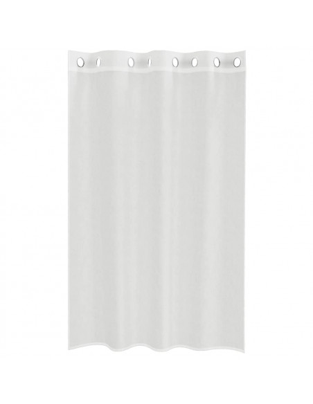 Tende in Voile con Occhielli 2 pz Bianco