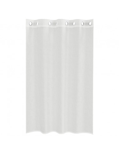 Tende in Voile con Occhielli 2 pz Bianco