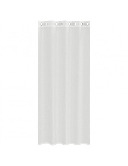 Tende in Voile con Occhielli 2 pz Bianco