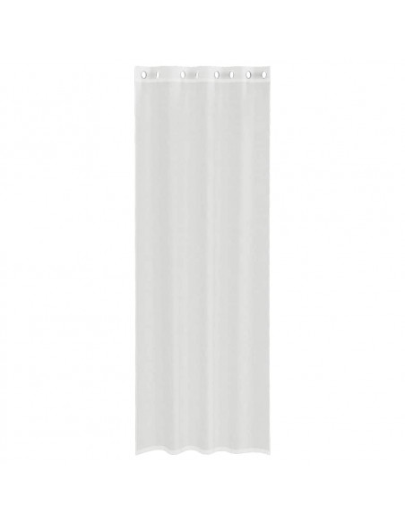 Tende in Voile con Occhielli 2 pz Bianco