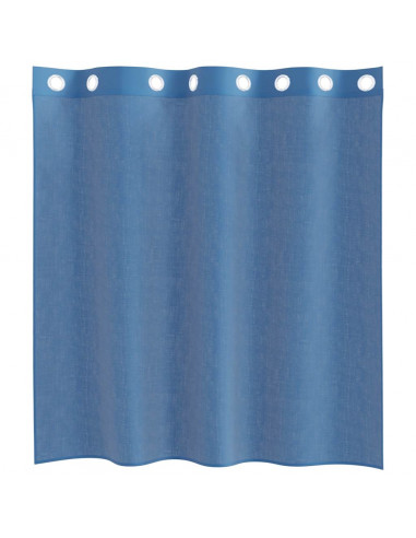 Tende in Voile con Occhielli 2 pz Blu Reale