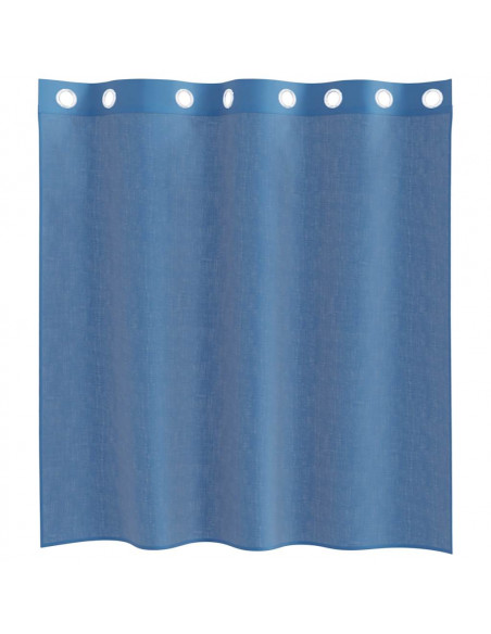 Tende in Voile con Occhielli 2 pz Blu Reale