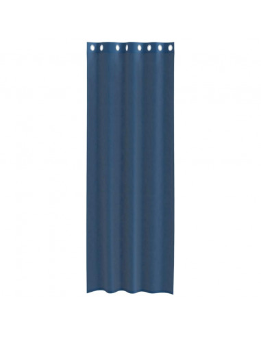 Tende in Voile con Occhielli 2 pz Blu Reale