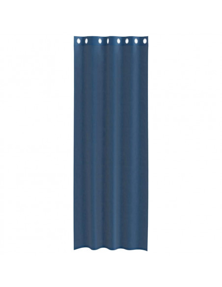 Tende in Voile con Occhielli 2 pz Blu Reale