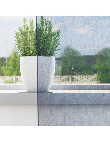 Tende in Voile con Occhielli 2 pz Blu Reale