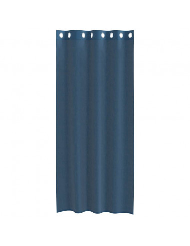 Tende in Voile con Occhielli 2 pz Blu Reale